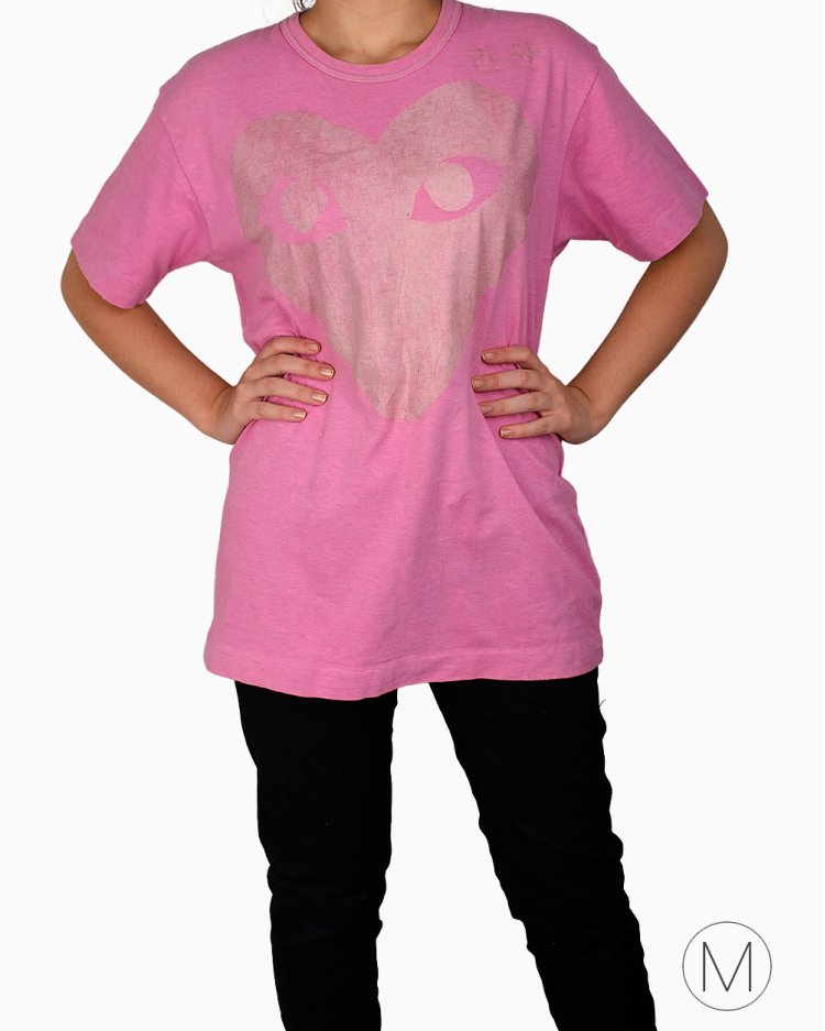 Camiseta Comme des Garçons Original Rosa feminina